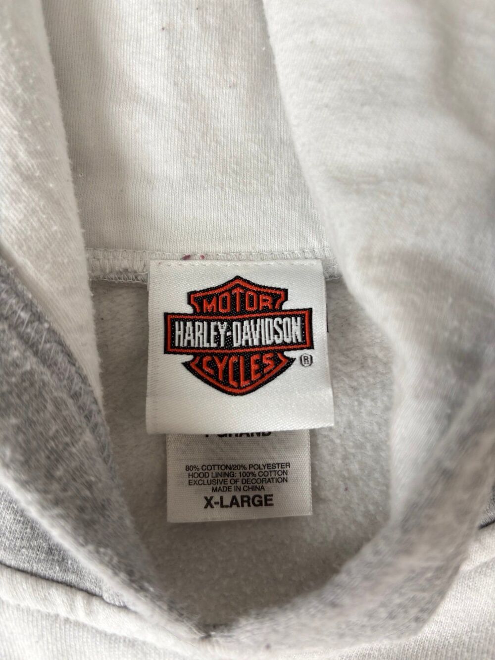 Vintage 2007 Harley-Davidson San Diego Hoodie XL - Grey/White - Picture 5 of 7